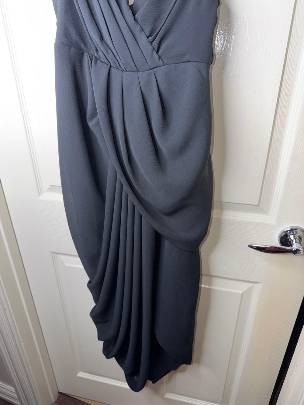 DO+BE Black High-Low Draped Wrap Skirt - Picture 4 of 6
